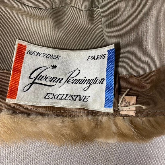 Vintage‎ Gwen Pennington Hat blonde mink - Picture 3 of 7